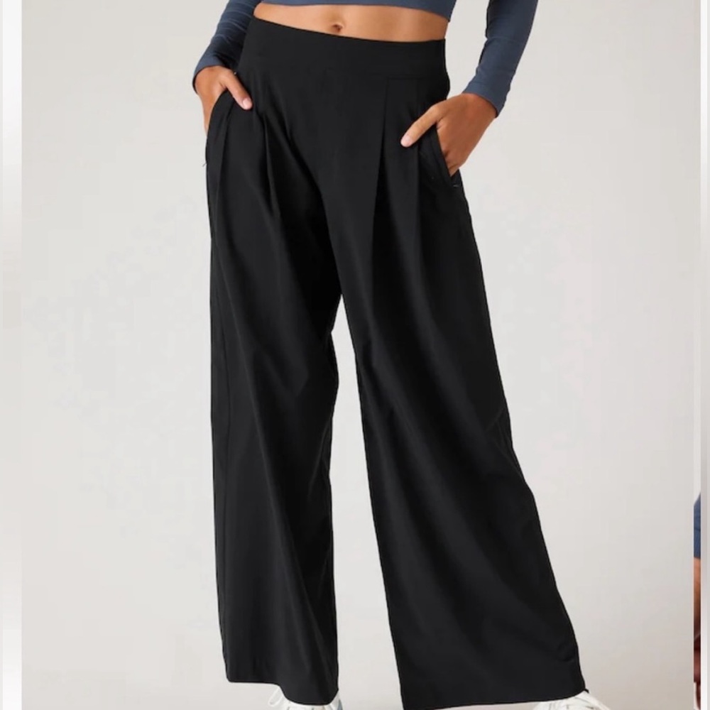 NWT Athleta Brooklyn Heights Wide Leg Pants